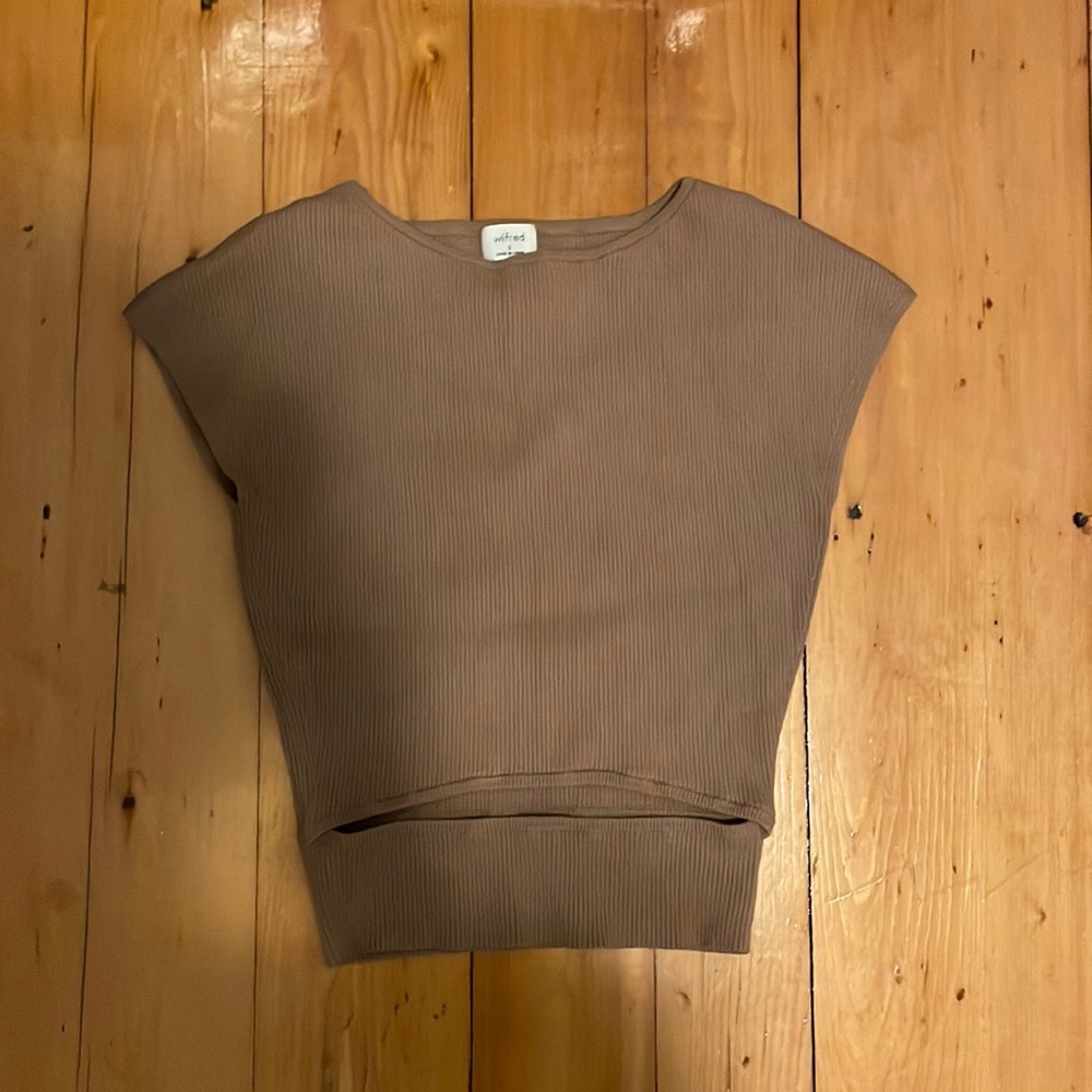 Wilfred Free Cutout Knit Top